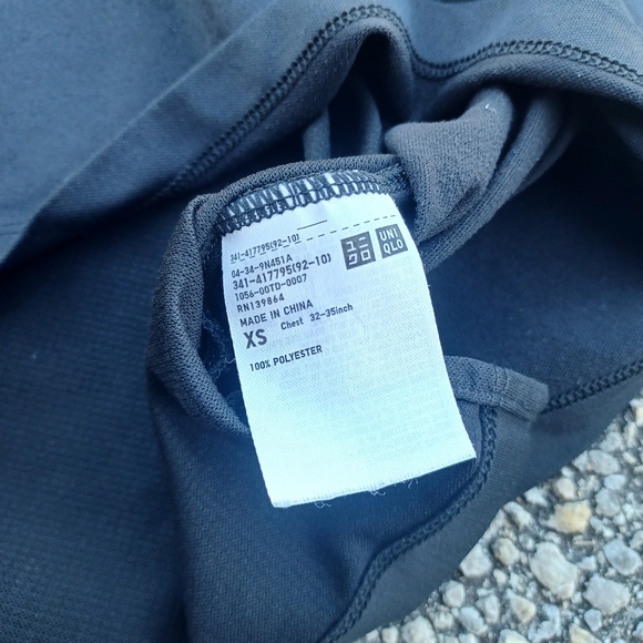 Uniqlo Roger Federer RF 2019 US Open NYC Henley Tennis Polo Shirt DRY-EX - Picture 5 of 8